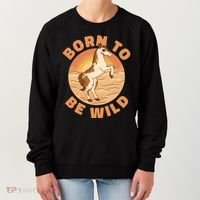 Born To Be Wild Horse Sunset Women's Sweatshirt thumb 0