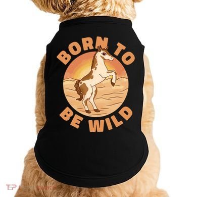 Born To Be Wild Horse Sunset Doggie Tank