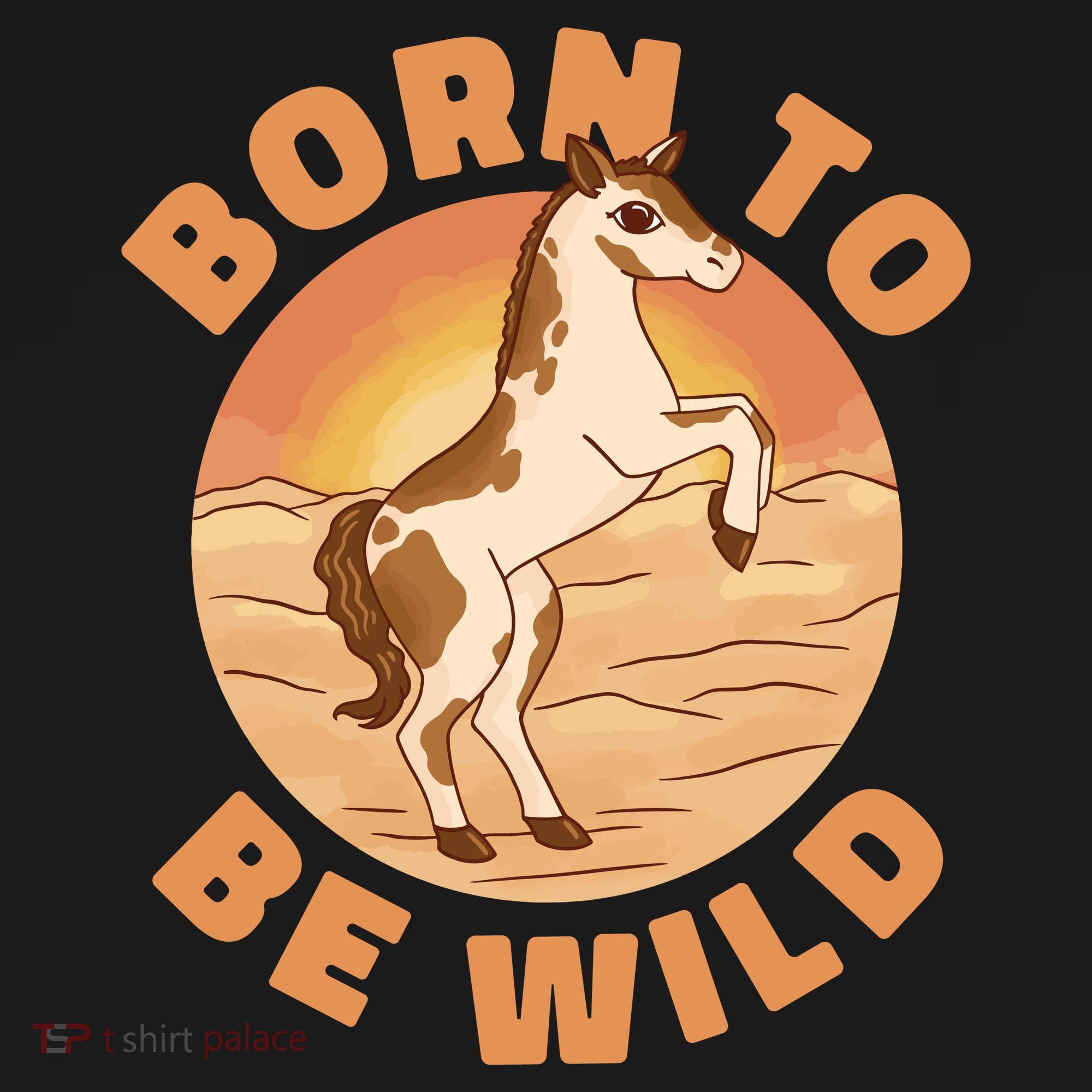 Born To Be Wild Horse Sunset Apron
