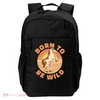 Born To Be Wild Horse Sunset Backpack thumb 0