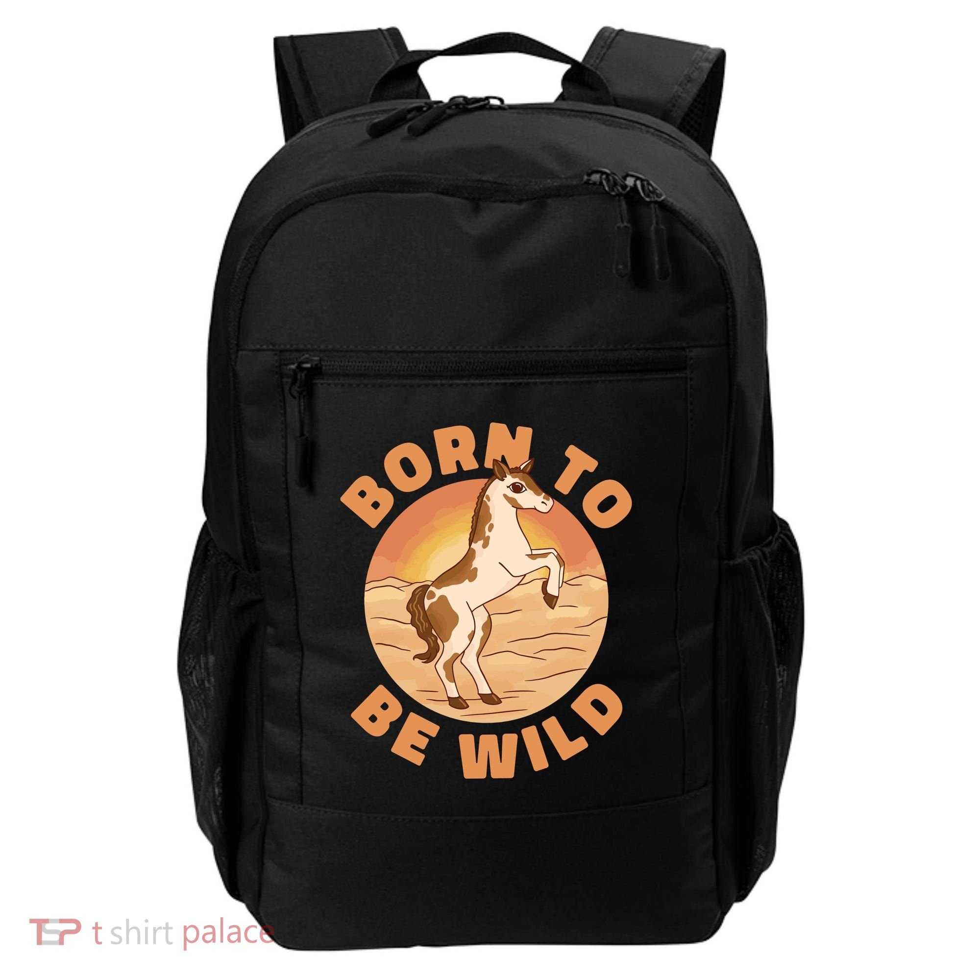 Born To Be Wild Horse Sunset Backpack