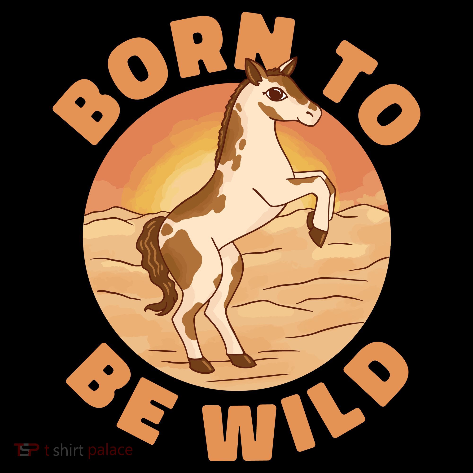 Born To Be Wild Horse Sunset Women's Hoodie