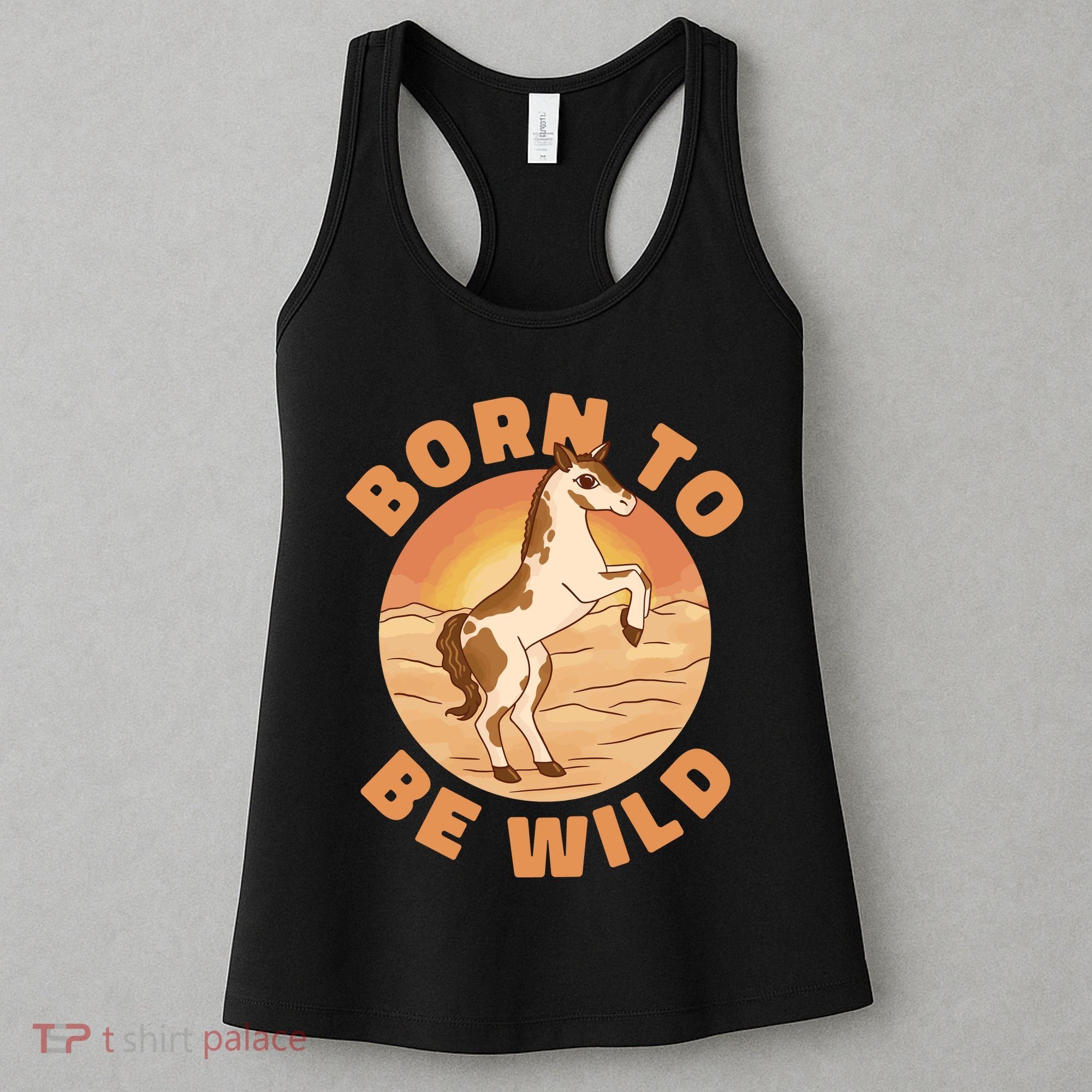 Born To Be Wild Horse Sunset Women's Tank Top