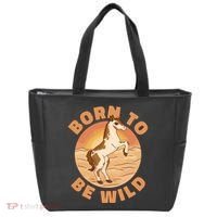 Born To Be Wild Horse Sunset Tote Bag thumb 0