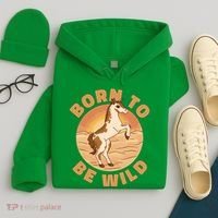 Born To Be Wild Horse Sunset Hoodie thumb 4