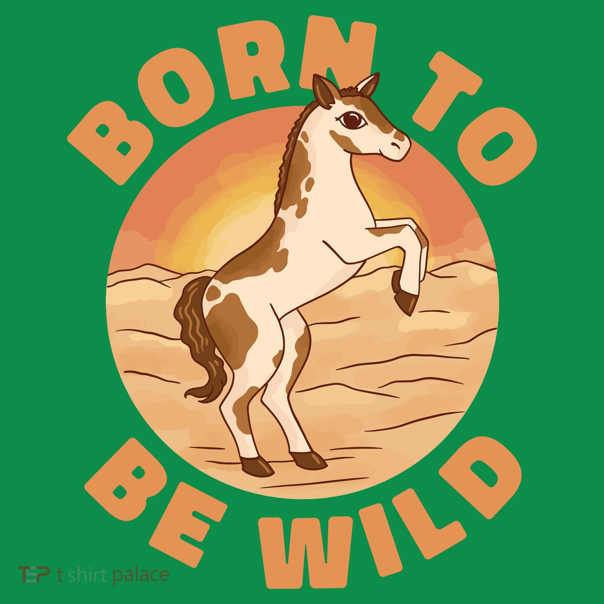 Born To Be Wild Horse Sunset Sweatshirt