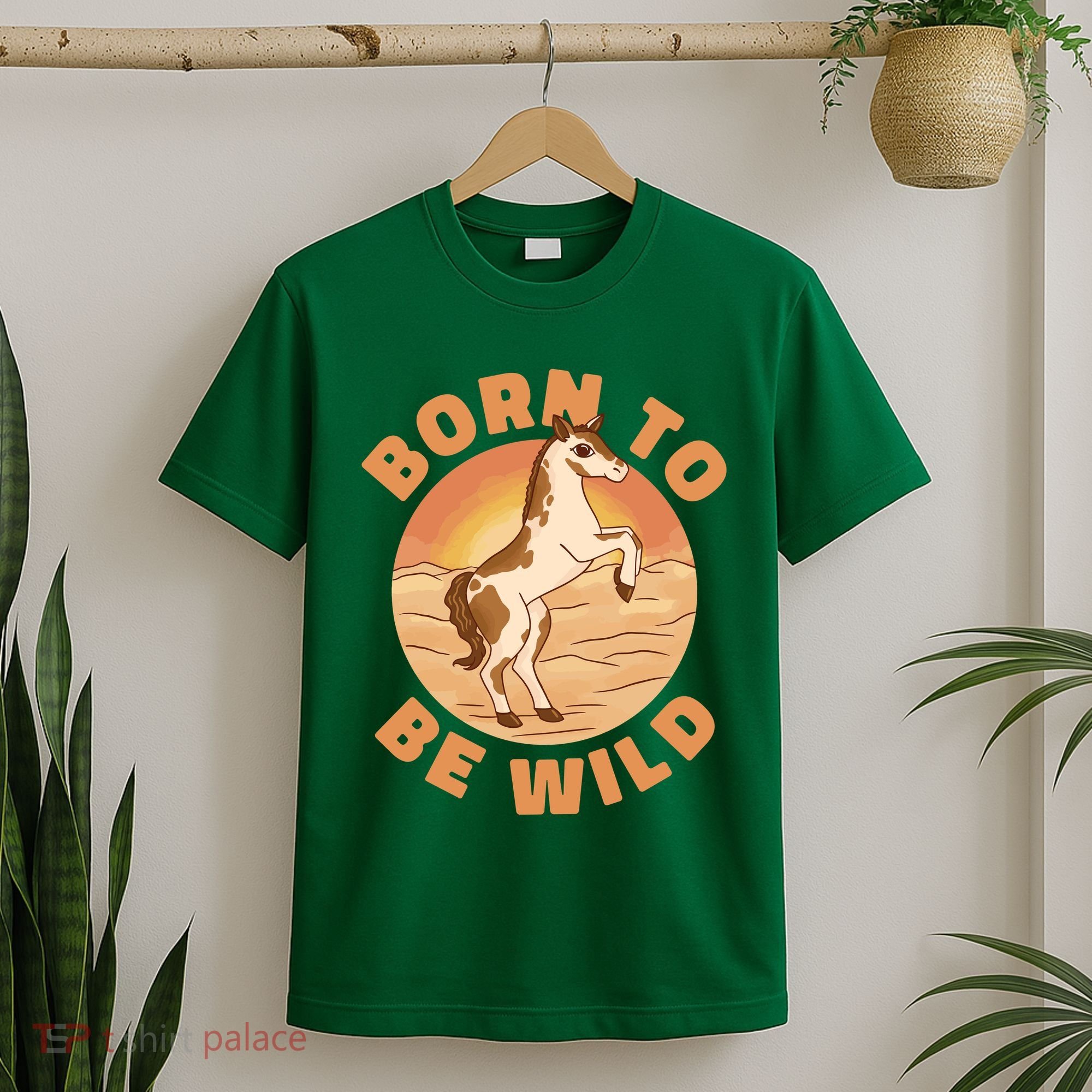 Born To Be Wild Horse Sunset T-Shirt