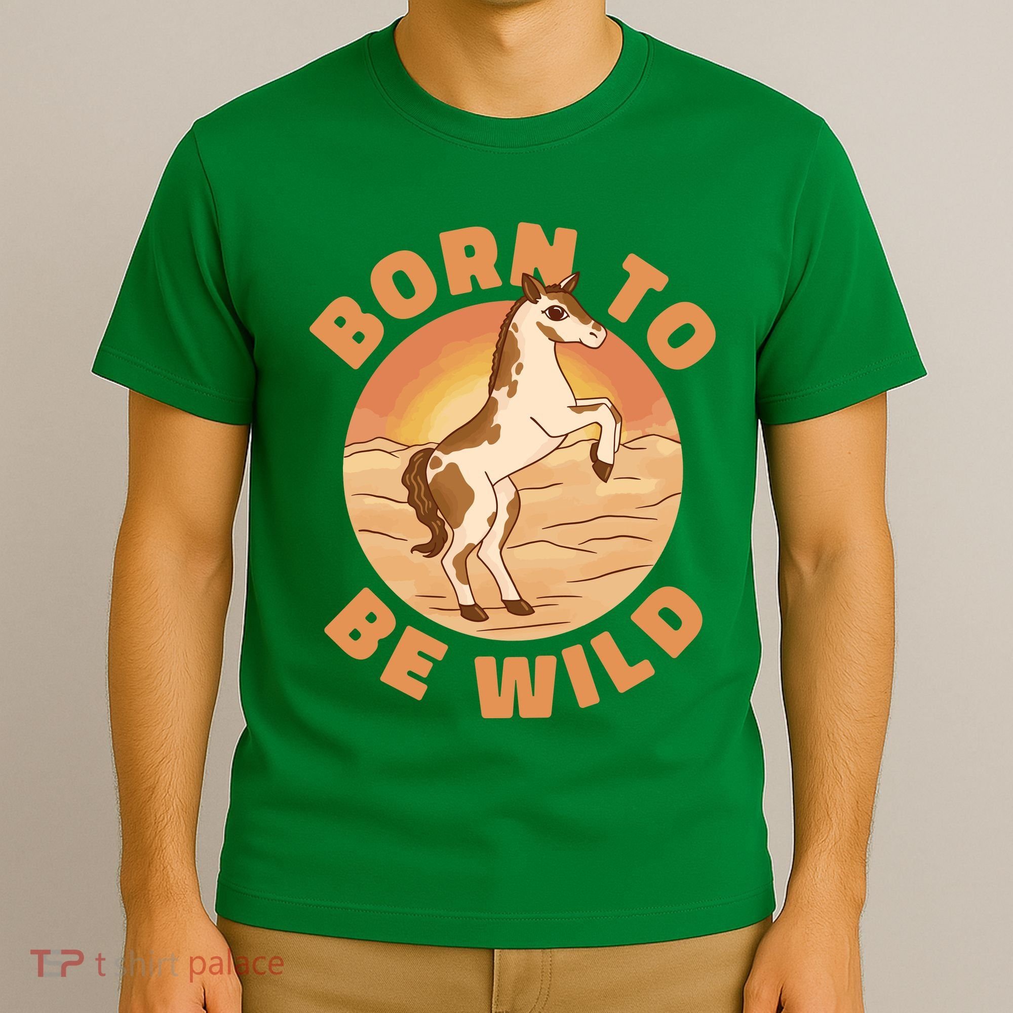 Born To Be Wild Horse Sunset T-Shirt