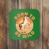 Born To Be Wild Horse Sunset Coaster thumb 0