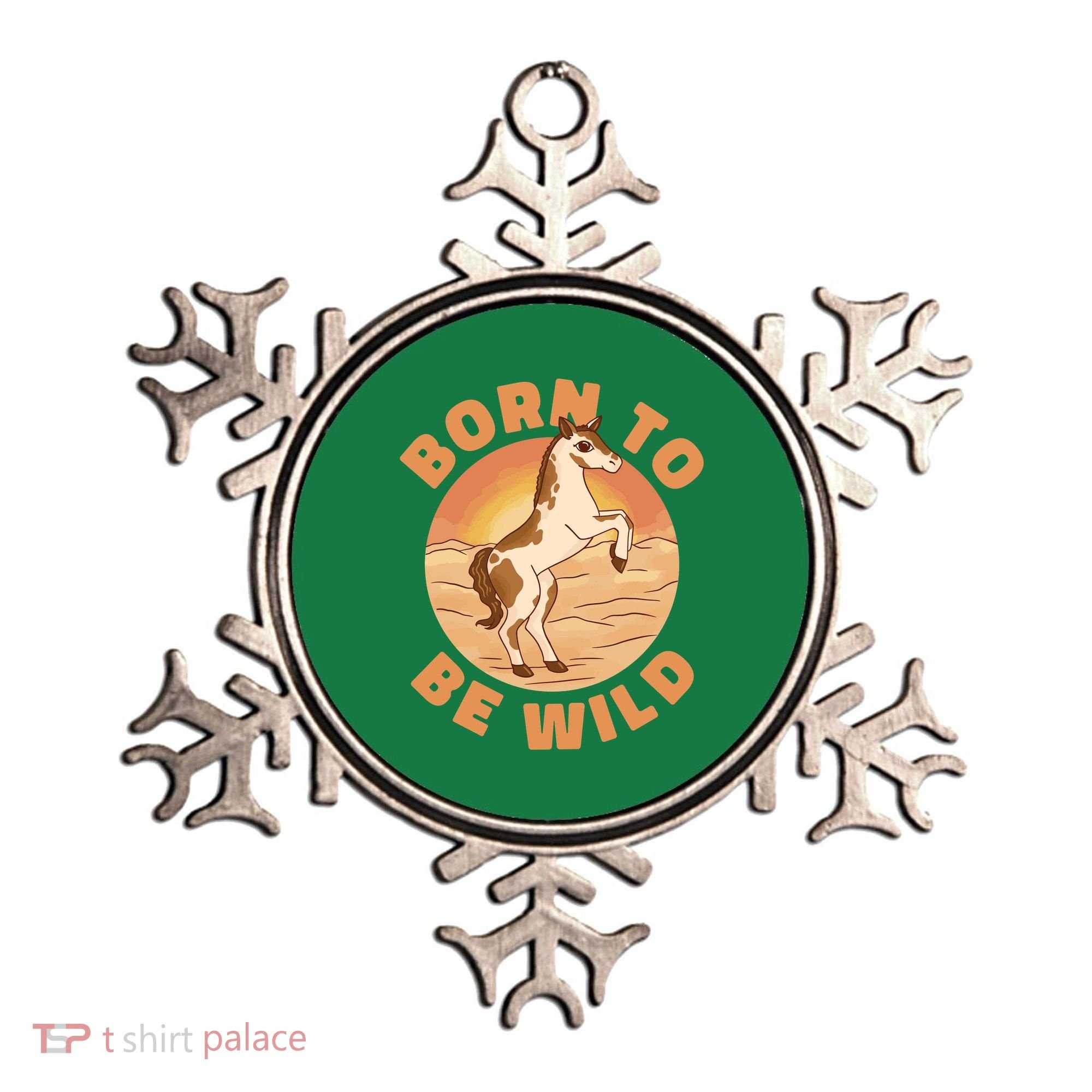 Born To Be Wild Horse Sunset Ornament