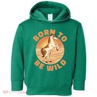 Born To Be Wild Horse Sunset Toddler Hoodie thumb 0