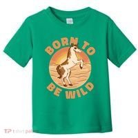 Born To Be Wild Horse Sunset Toddler T-Shirt thumb 0