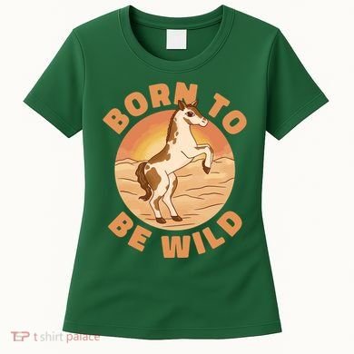 Born To Be Wild Horse Sunset Women's T-Shirt