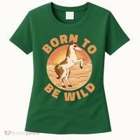 Born To Be Wild Horse Sunset Women's T-Shirt thumb 0