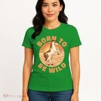 Born To Be Wild Horse Sunset Women's T-Shirt thumb 4