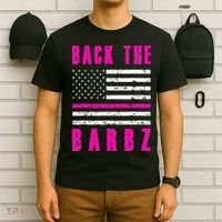 Back The Barbz Flag Love Barbs 4th Of July T-Shirt thumb 6