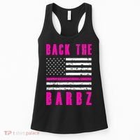 Back The Barbz Flag Love Barbs 4th Of July Women's Tank Top thumb 0