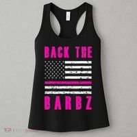Back The Barbz Flag Love Barbs 4th Of July Women's Tank Top thumb 3