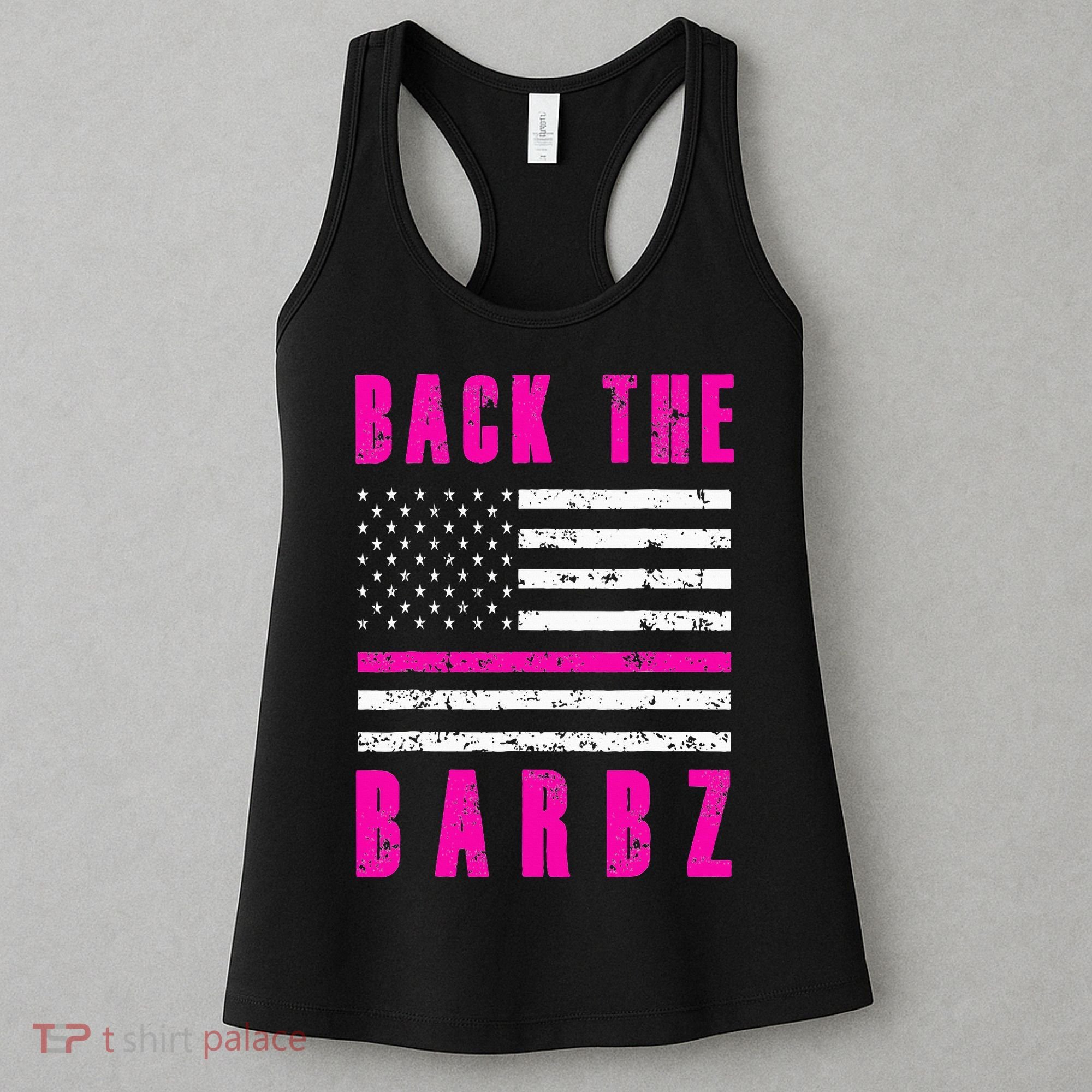 Back The Barbz Flag Love Barbs 4th Of July Women's Tank Top