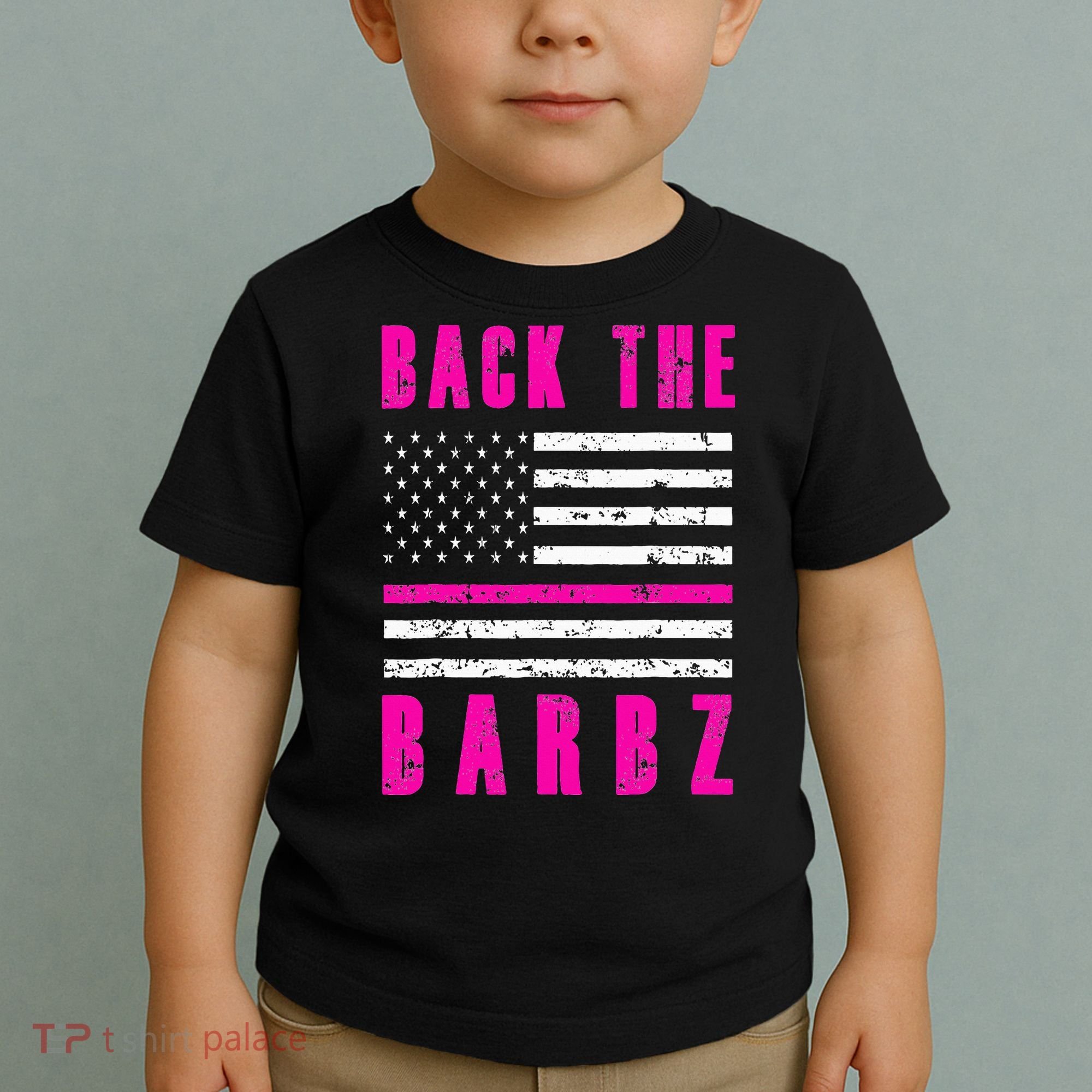 Back The Barbz Flag Love Barbs 4th Of July Toddler T-Shirt