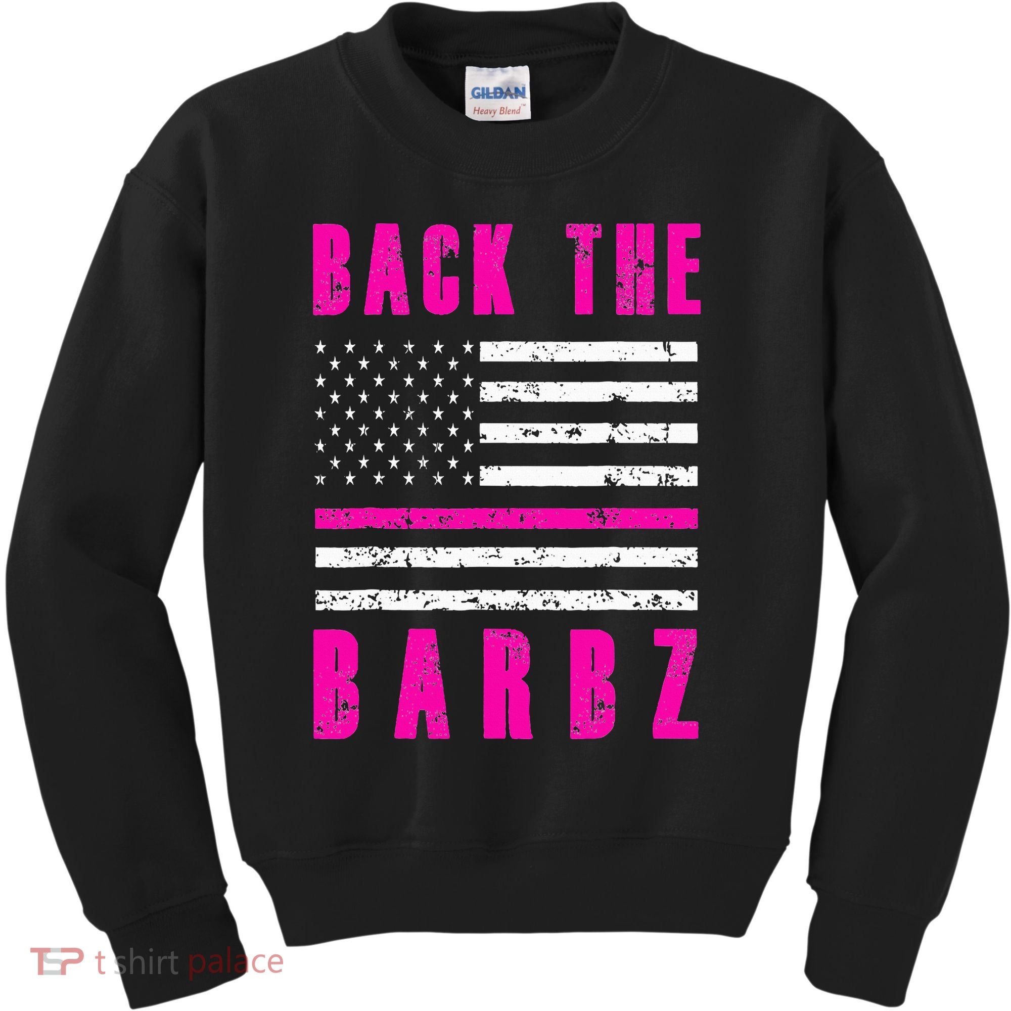 Back The Barbz Flag Love Barbs 4th Of July Kids Sweatshirt