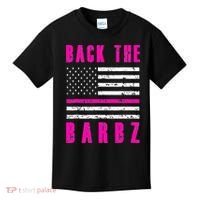 Back The Barbz Flag Love Barbs 4th Of July Kids T-Shirt thumb 0