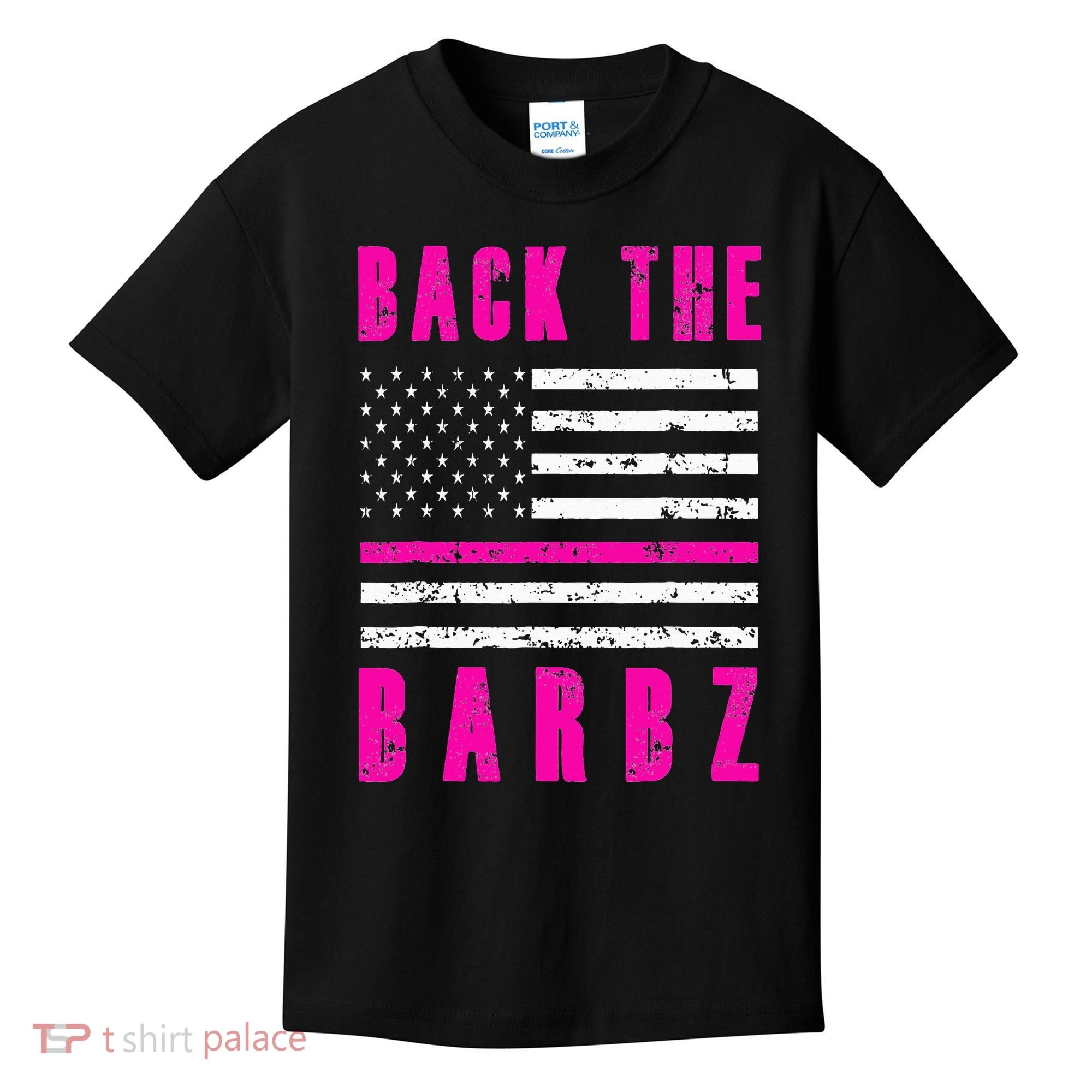 Back The Barbz Flag Love Barbs 4th Of July Kids T-Shirt