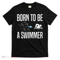 Born To Be A Swimmer Swimming Sport Swimmer T-Shirt thumb 0