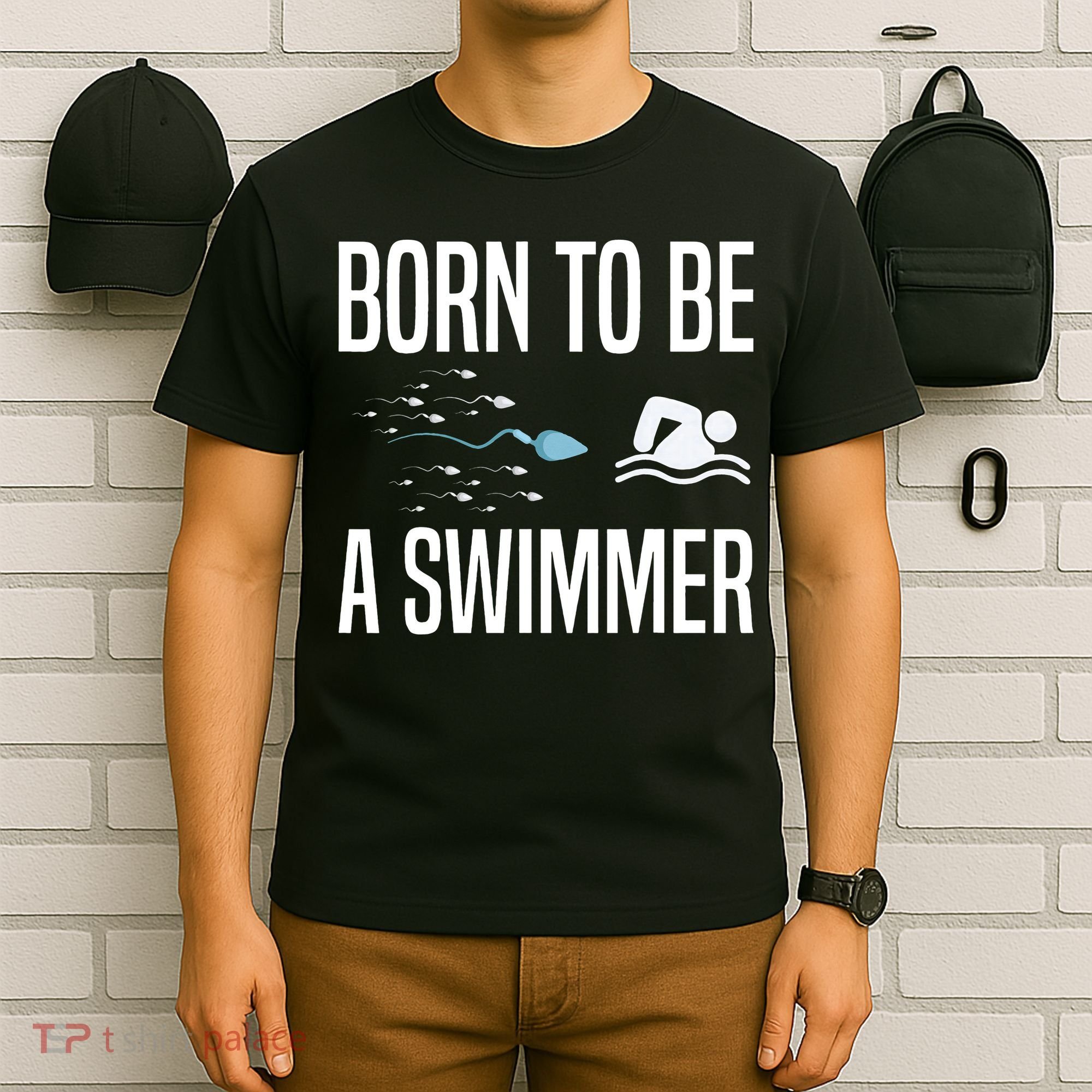 Born To Be A Swimmer Swimming Sport Swimmer T-Shirt