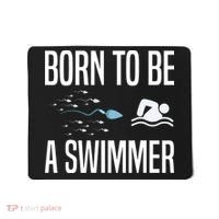 Born To Be A Swimmer Swimming Sport Swimmer Mousepad thumb 0