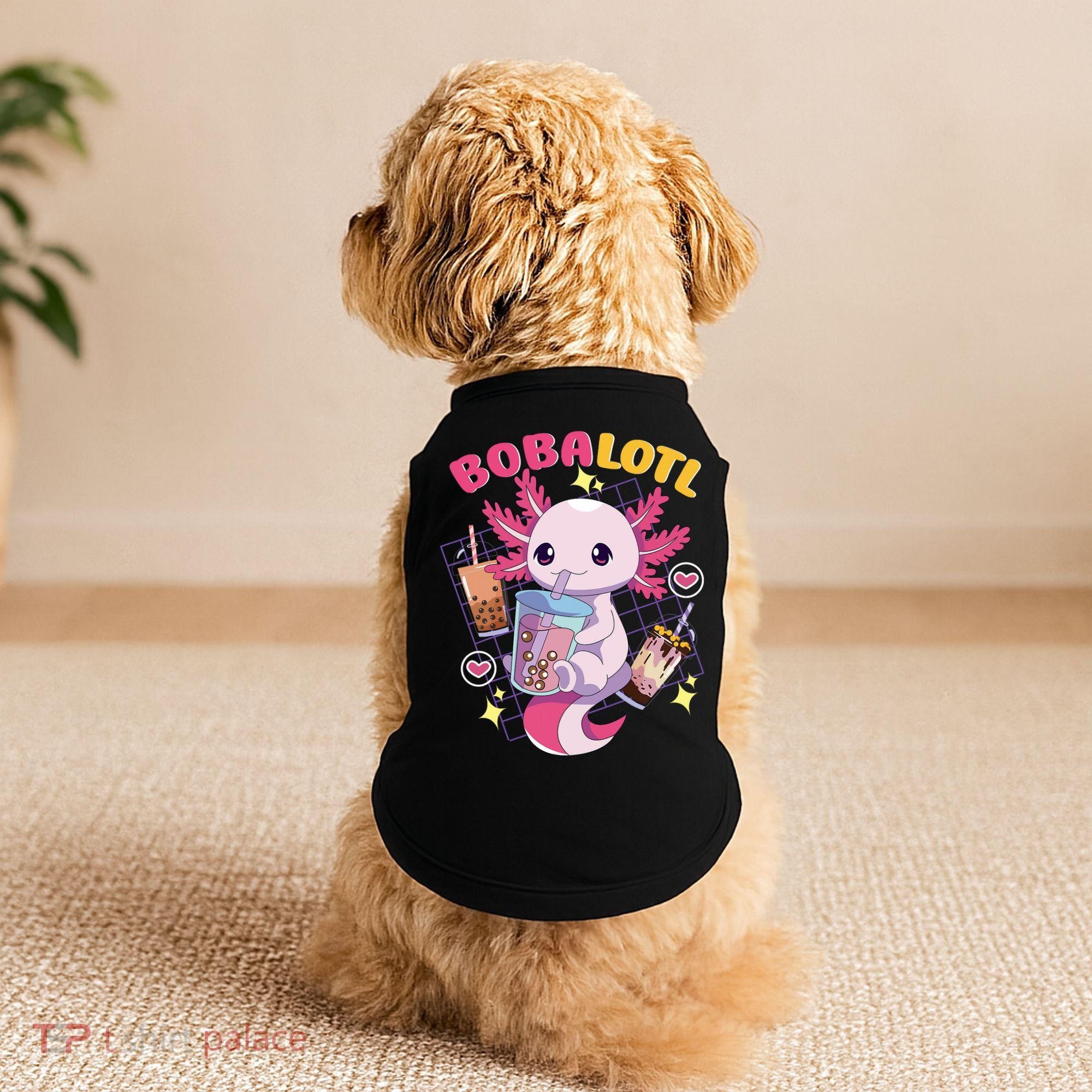 Boba Tea Bubble Tea Milk Tea Anime Axolotl Cute Kawaii Gift Doggie Tank