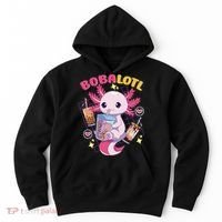 Boba Tea Bubble Tea Milk Tea Anime Axolotl Cute Kawaii Gift Hoodie thumb 0