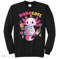 Boba Tea Bubble Tea Milk Tea Anime Axolotl Cute Kawaii Gift Sweatshirt thumb 0
