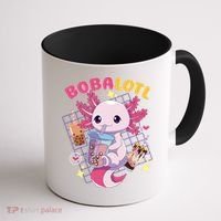 Boba Tea Bubble Tea Milk Tea Anime Axolotl Cute Kawaii Gift Coffee Mug thumb 1