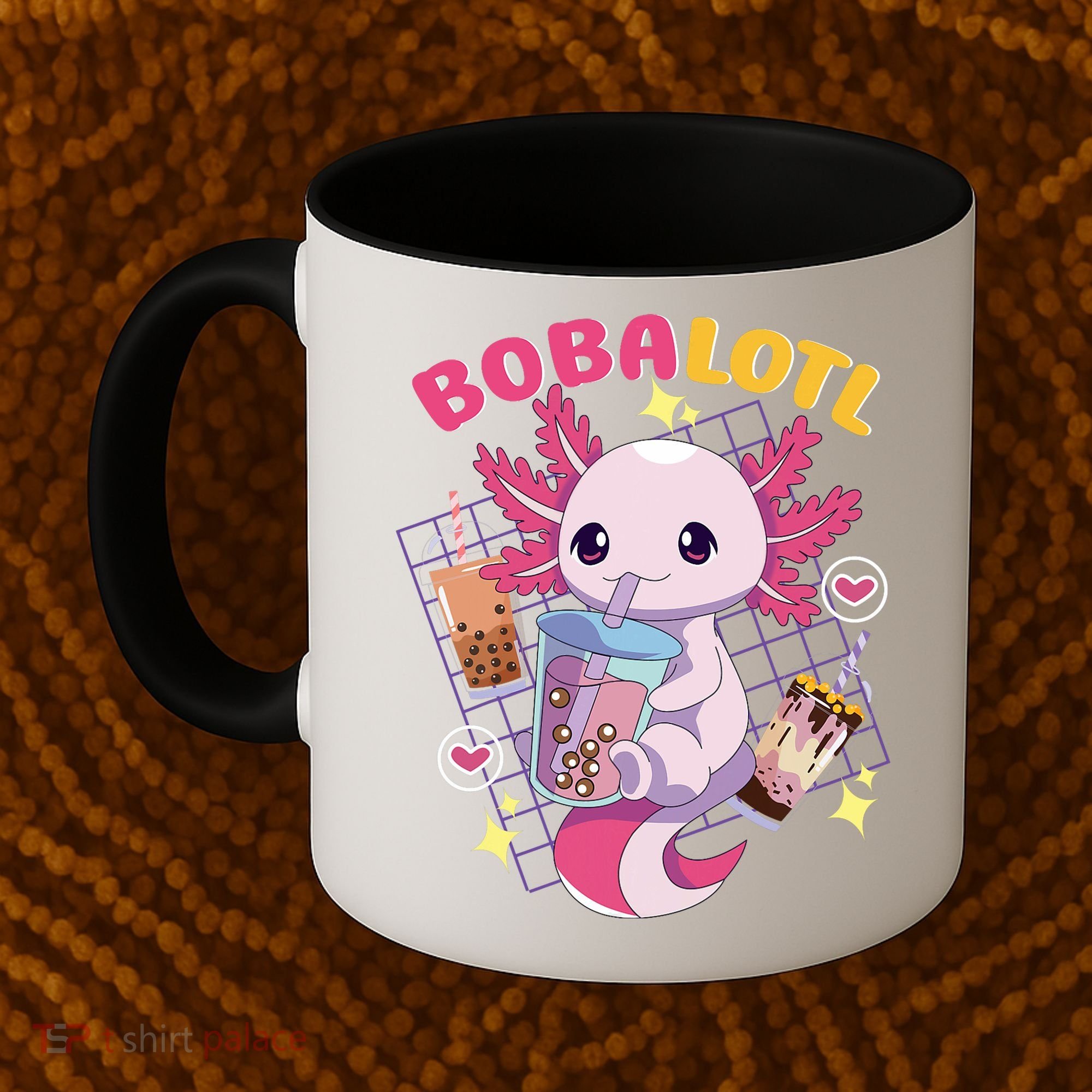 Boba Tea Bubble Tea Milk Tea Anime Axolotl Cute Kawaii Gift Coffee Mug