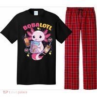 Boba Tea Bubble Tea Milk Tea Anime Axolotl Cute Kawaii Gift Pajama Set thumb 0