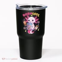 Boba Tea Bubble Tea Milk Tea Anime Axolotl Cute Kawaii Gift Tumbler thumb 0