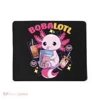 Boba Tea Bubble Tea Milk Tea Anime Axolotl Cute Kawaii Gift Mousepad thumb 0