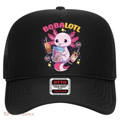 Boba Tea Bubble Tea Milk Tea Anime Axolotl Cute Kawaii Gift Hat
