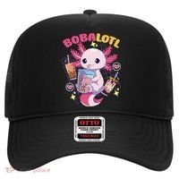 Boba Tea Bubble Tea Milk Tea Anime Axolotl Cute Kawaii Gift Hat thumb 0