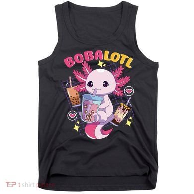 Boba Tea Bubble Tea Milk Tea Anime Axolotl Cute Kawaii Gift Tank Top