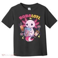 Boba Tea Bubble Tea Milk Tea Anime Axolotl Cute Kawaii Gift Toddler T-Shirt thumb 0