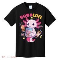 Boba Tea Bubble Tea Milk Tea Anime Axolotl Cute Kawaii Gift Kids T-Shirt thumb 0