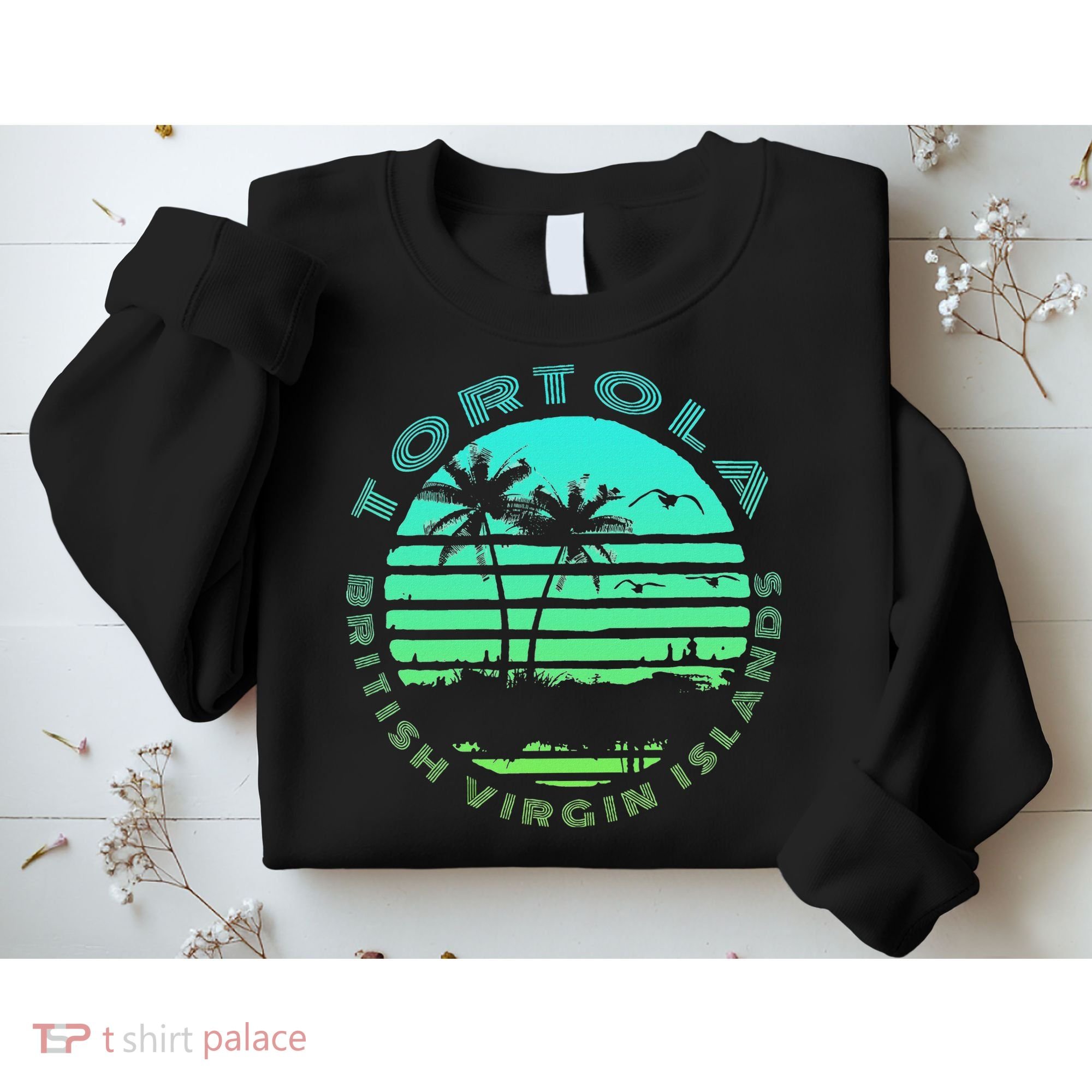 Bvi Tortola British Caribbean Island Souvenir Sweatshirt