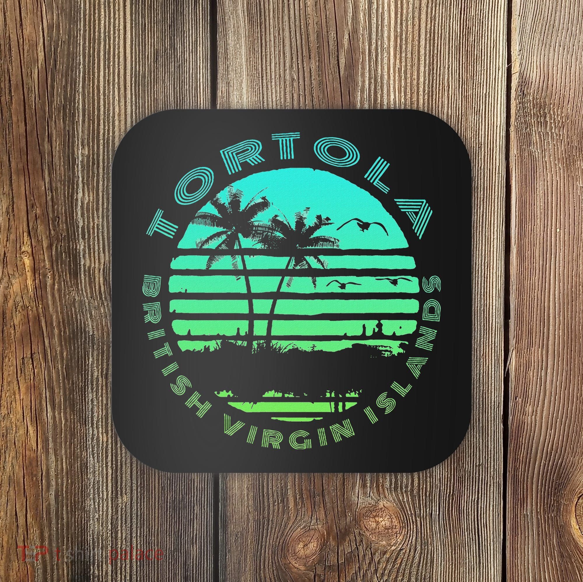 Bvi Tortola British Caribbean Island Souvenir Coaster