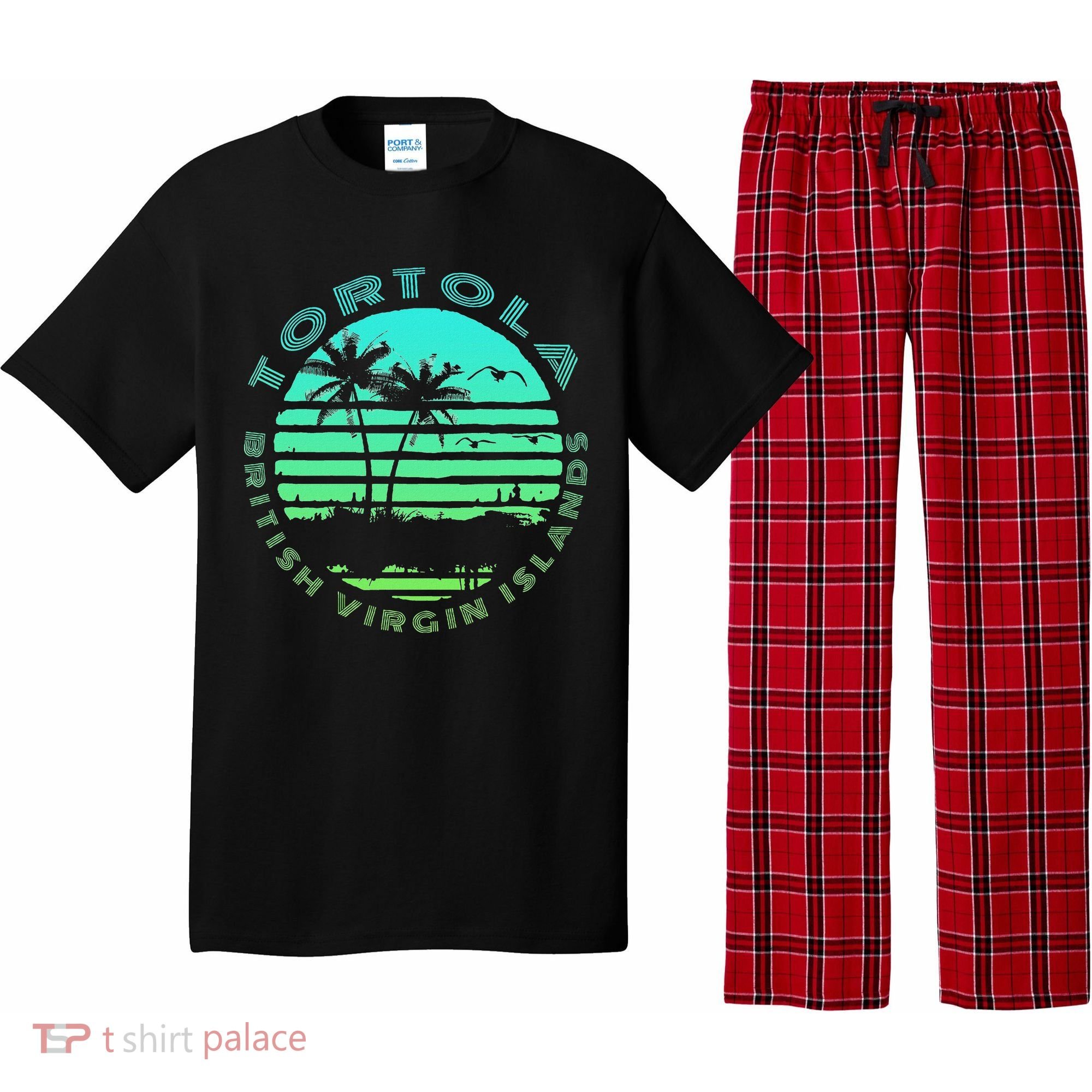 Bvi Tortola British Caribbean Island Souvenir Pajama Set