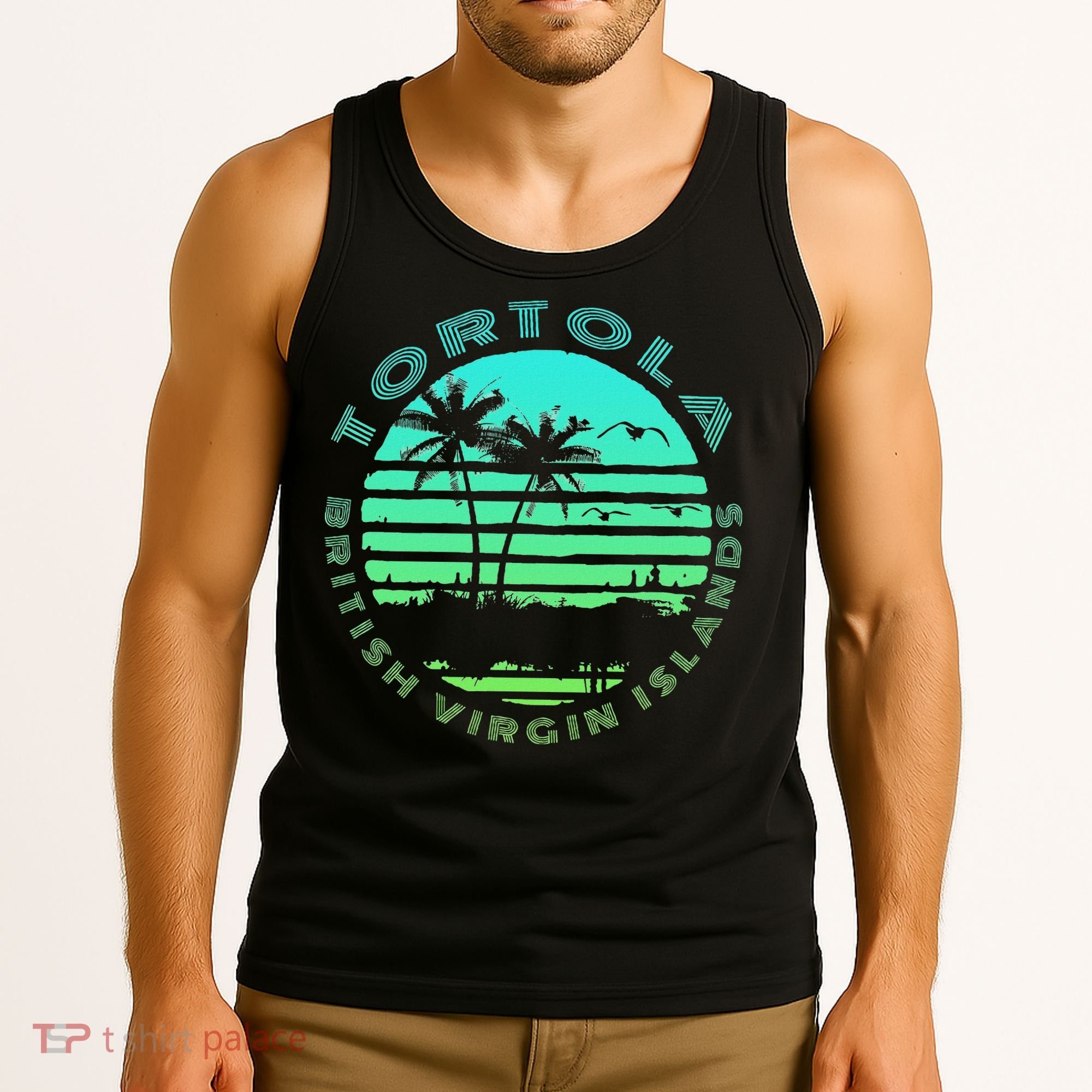 Bvi Tortola British Caribbean Island Souvenir Tank Top
