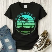 Bvi Tortola British Caribbean Island Souvenir Women's T-Shirt thumb 3