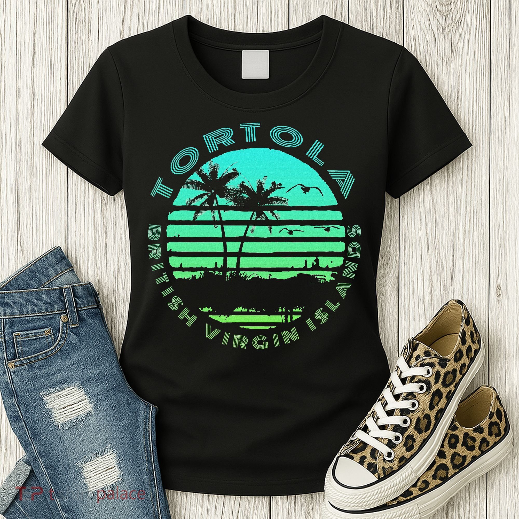 Bvi Tortola British Caribbean Island Souvenir Women's T-Shirt