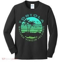 Bvi Tortola British Caribbean Island Souvenir Kids Long Sleeve Shirt thumb 0